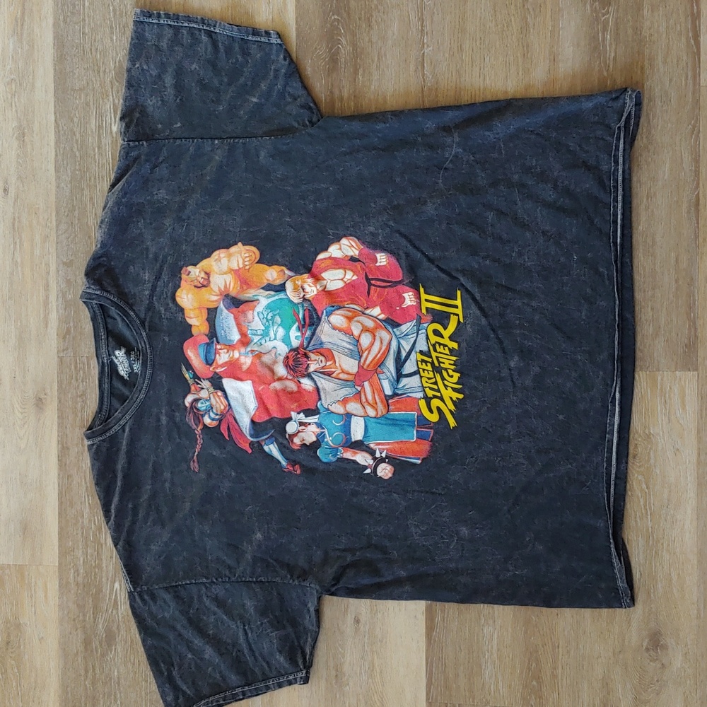 Street Fighter 2 Men's Character Cast Graphic T-Shirt Size 3XL